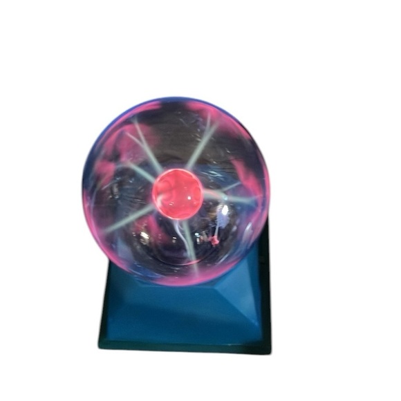 Glass Plasma Ball Sphere Lightning Light Lamp Flashing Ball - Picture 2 of 6